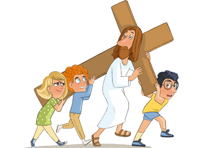 Un Vía Crucis para niños misioneros