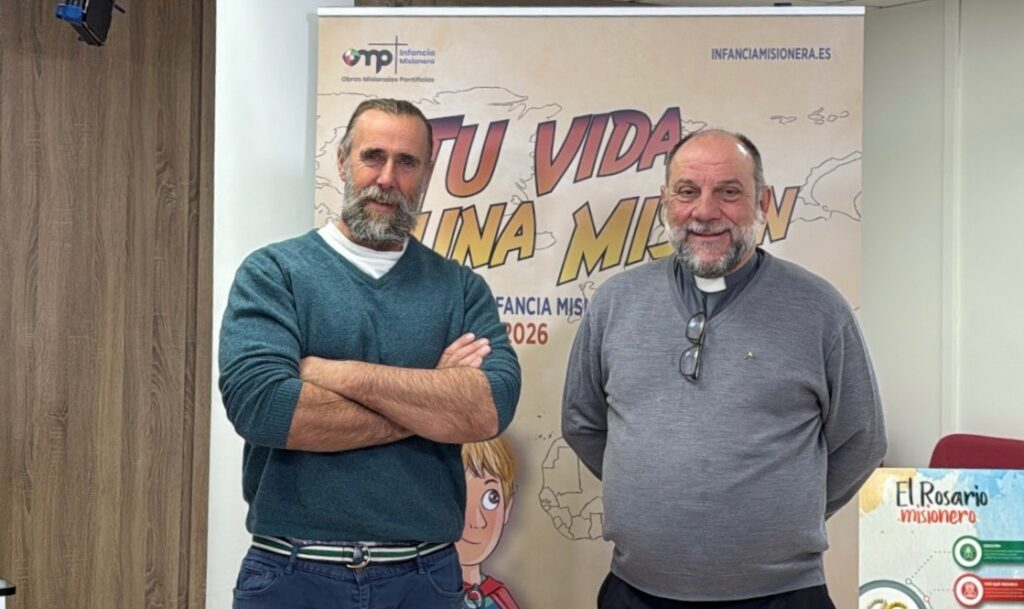 Telmo Aldaz de la Quadra-Salcedo y P. José María Calderón